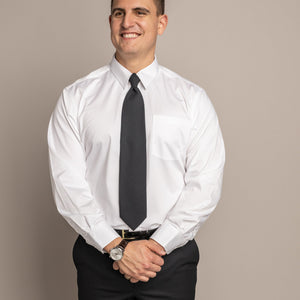Zipper Tropical Black Tie - M&H Uniforms