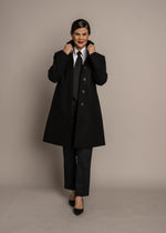 未使用☆和田颯 how Melton Coat Black 002 Da-iCE SUPER100 MELTON SINGLE BUTTON PEAKED L JACKET(XS Black