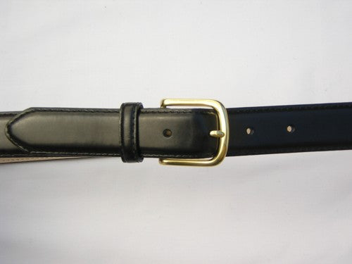 Traditional Unisex Black Belt w/Gold Buckle - M&H Uniforms
