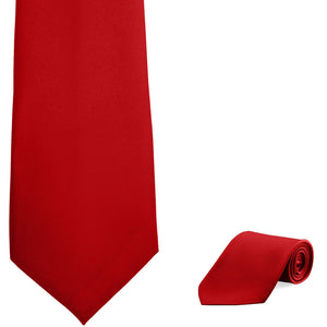 Four-in-Hand Red Tie